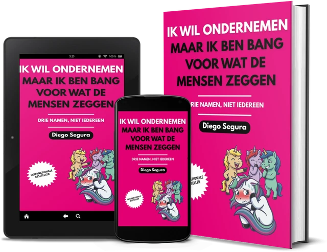 Ik wil ondernemen, maar ik ben bang voor wat de mensen zeggen: Drie namen, niet iedereen (Dutch edition), as a book, on Kindle and on a phone