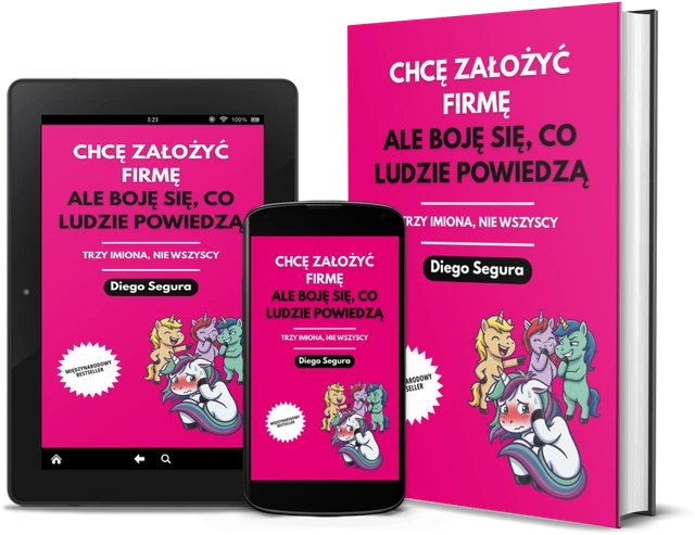Chcę założyć firmę, ale boję się, co ludzie powiedzą: Trzy imiona, nie wszyscy (Polish edition), as a book, on Kindle and on a phone