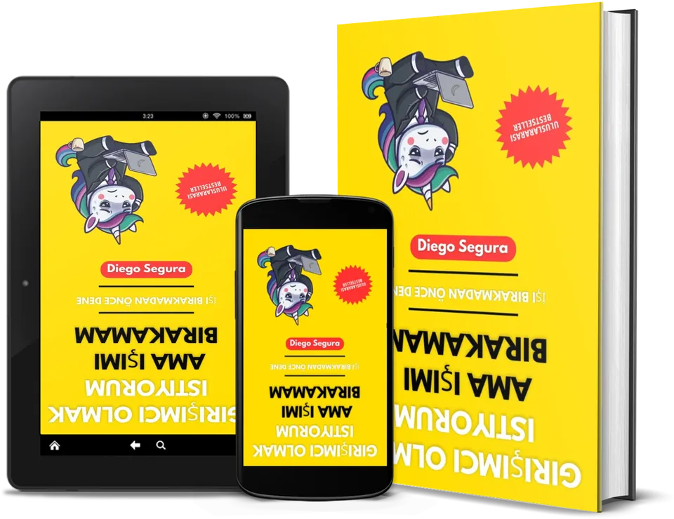 Diego Segura'nın Girişimci olmak istiyorum ama işimi bırakamam kitabı; basılı, Kindle'da ve telefonda