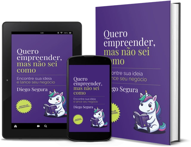 Quero empreender, mas não sei como (Portuguese edition), as a book, on Kindle and on a phone