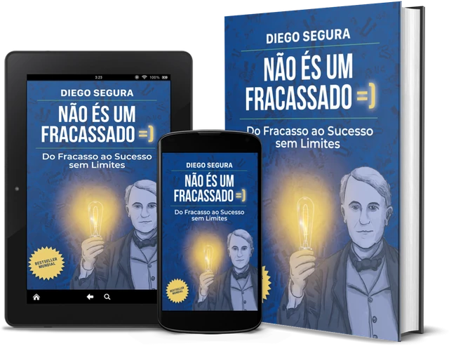 Não és um Fracassado (Portuguese edition), as a book, on Kindle and on a phone