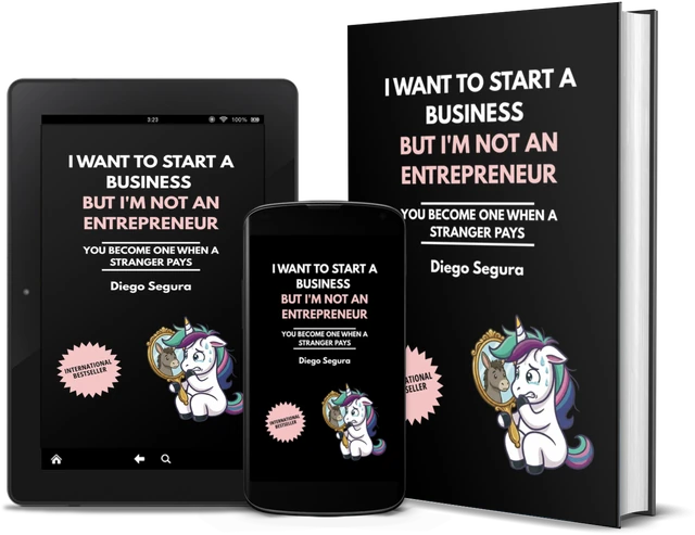 I Want to Start a Business but I'm Not an Entrepreneur: You Become One When a Stranger Pays (English edition), as a book, on Kindle and on a phone