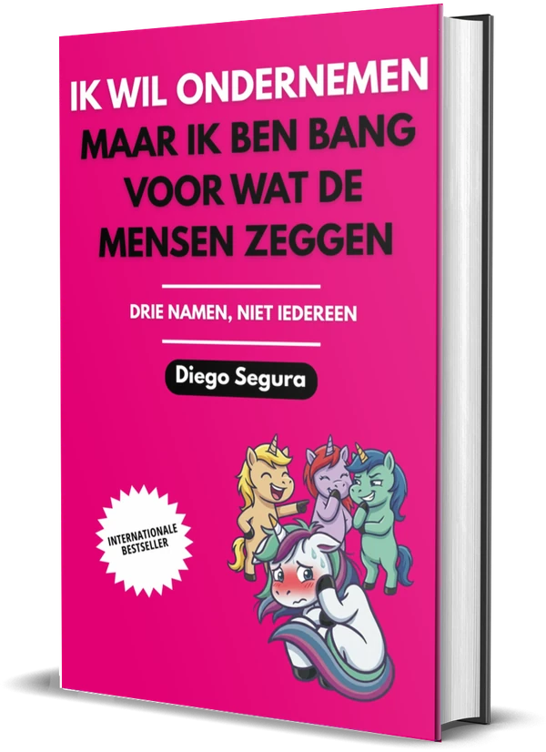 Omslag van Ik wil ondernemen, maar ik ben bang voor wat de mensen zeggen: Drie namen, niet iedereen van Diego Segura