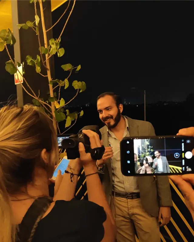 Diego Segura. Interviewed after a Coparmex conference in Mexico.